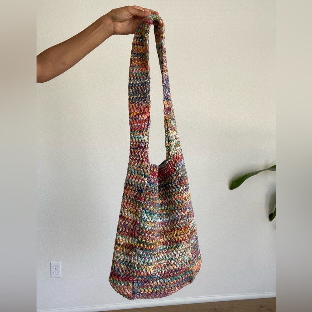 JOHNNY WAS multicolored crocheted bag
